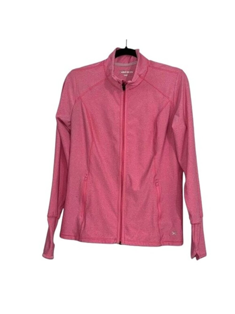 Xersion Jacket Womens Pink Running Workout Full Zip